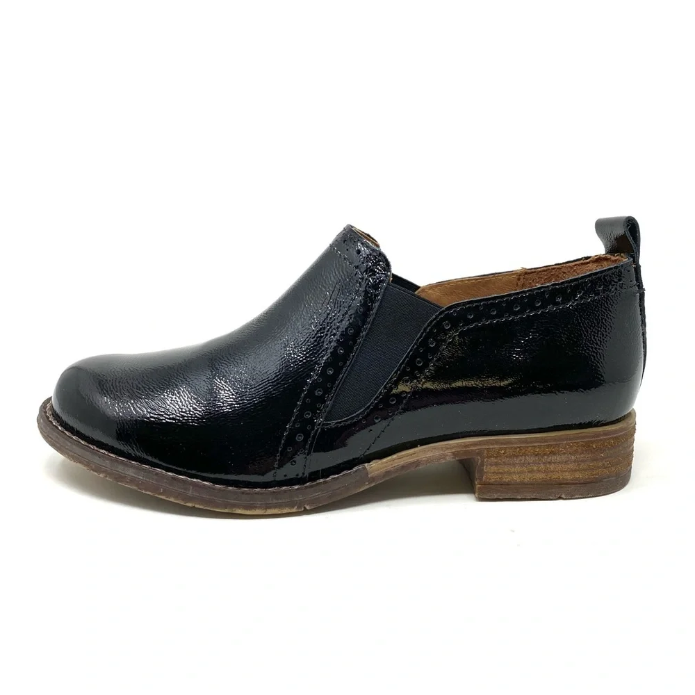 Josef Seibel Sienna 91 Women’s Black Patent Leather Slip-On Comfort Shoe Size 36